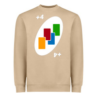 Mushroom Uno Card Game Draw Four Heavyweight Sweatshirt - PixelWave