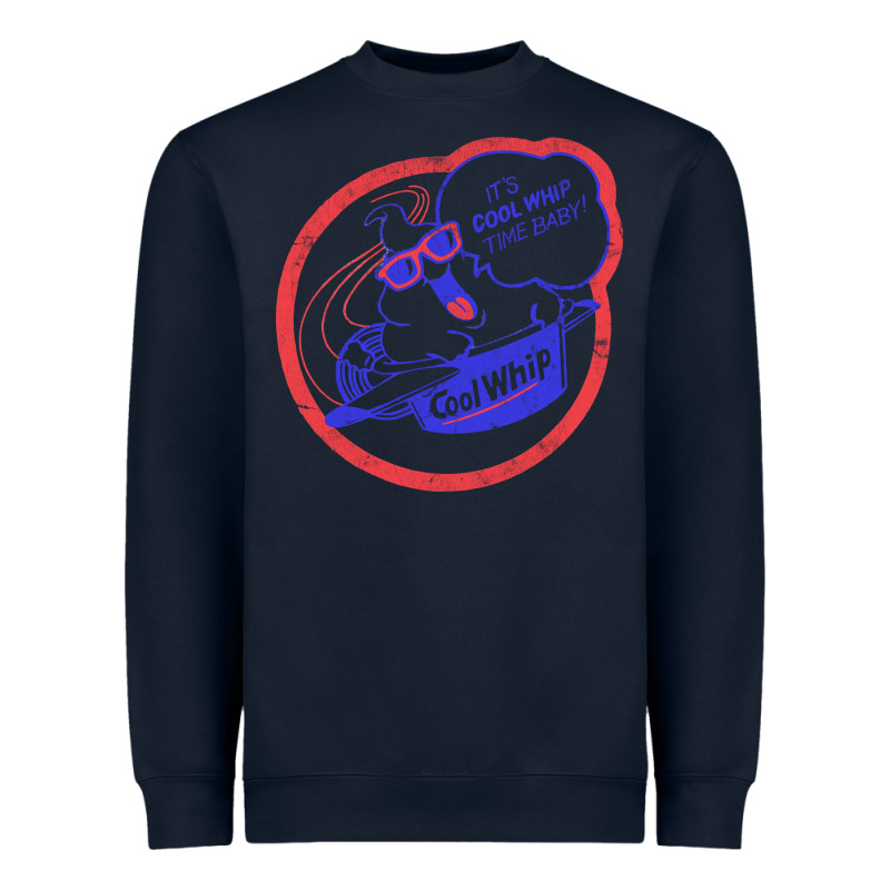 Cool Whip Vintage Design   80s Aesthetic Heavyweight Sweatshirt by PixelWave | Teevron