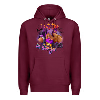 Burgundy I put the boo in boo-jee sneaker and heel Premium Hoodie - RanaPortraitStore