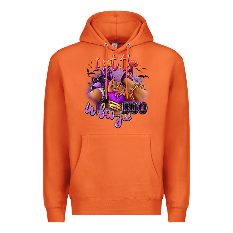 I Put The Boo In Boo-jee Sneaker And Heel Premium Hoodie by RanaPortraitStore | Teevron