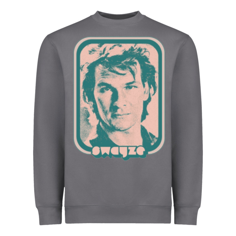 Patrick Swayze Retro 80s Fan Aesthetic Design Heavyweight Sweatshirt by PixelWave | Teevron