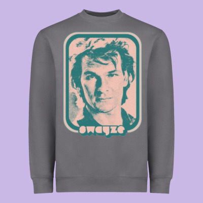 Patrick Swayze Retro 80s Fan Aesthetic Design Heavyweight Sweatshirt Designed By Pixelwave