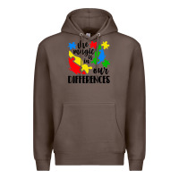 Coffee the magic is in our differences Premium Hoodie - CowhideDigitalArt