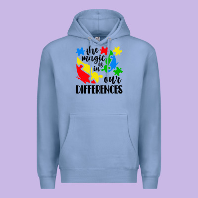 The Magic Is In Our Differences Premium Hoodie Designed By Cowhidedigitalart