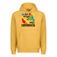 Mustard the magic is in our differences Premium Hoodie - CowhideDigitalArt