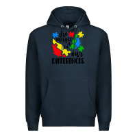 Navy the magic is in our differences Premium Hoodie - CowhideDigitalArt