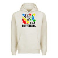 Oatmeal Heather the magic is in our differences Premium Hoodie - CowhideDigitalArt