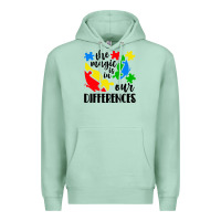 Seafoam the magic is in our differences Premium Hoodie - CowhideDigitalArt