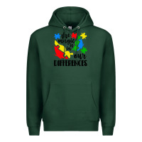 Sports Green the magic is in our differences Premium Hoodie - CowhideDigitalArt
