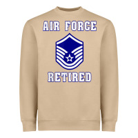 Mushroom military master sergeant air force retired t shirt Heavyweight Sweatshirt - PixelWave