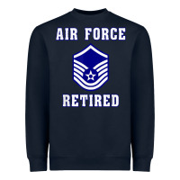 Navy military master sergeant air force retired t shirt Heavyweight Sweatshirt - PixelWave