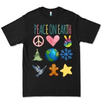 Black PEACE ON EARTH Premium Tee - Bettercallsaul