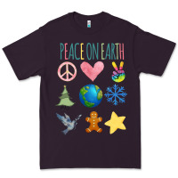 Plum PEACE ON EARTH Premium Tee - Bettercallsaul