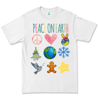 White PEACE ON EARTH Premium Tee - Bettercallsaul
