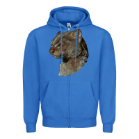 True Royal Jaguarundi Head Zipper Hoodie - LillyAllenDesigns