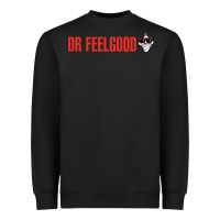 Black Dr. Feelgood Heavyweight Sweatshirt - PixelWave