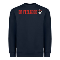 Navy Dr. Feelgood Heavyweight Sweatshirt - PixelWave