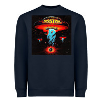 Navy Boston Classic Heavyweight Sweatshirt - PixelWave