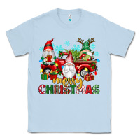 Dusty Blue merry christmas gnome truck Classic Tee - texasbilliewilder