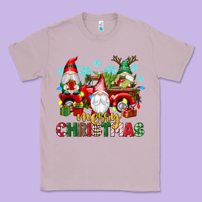 Merry Christmas Gnome Truck Classic Tee Designed By Texasbilliewilder