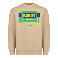 Mushroom it's robot fighting time funny robotics engineer battle bots Heavyweight Sweatshirt - PixelWave