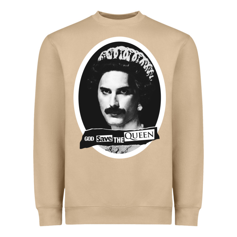 God Save The Quen King Music Heavyweight Sweatshirt by PixelWave | Teevron