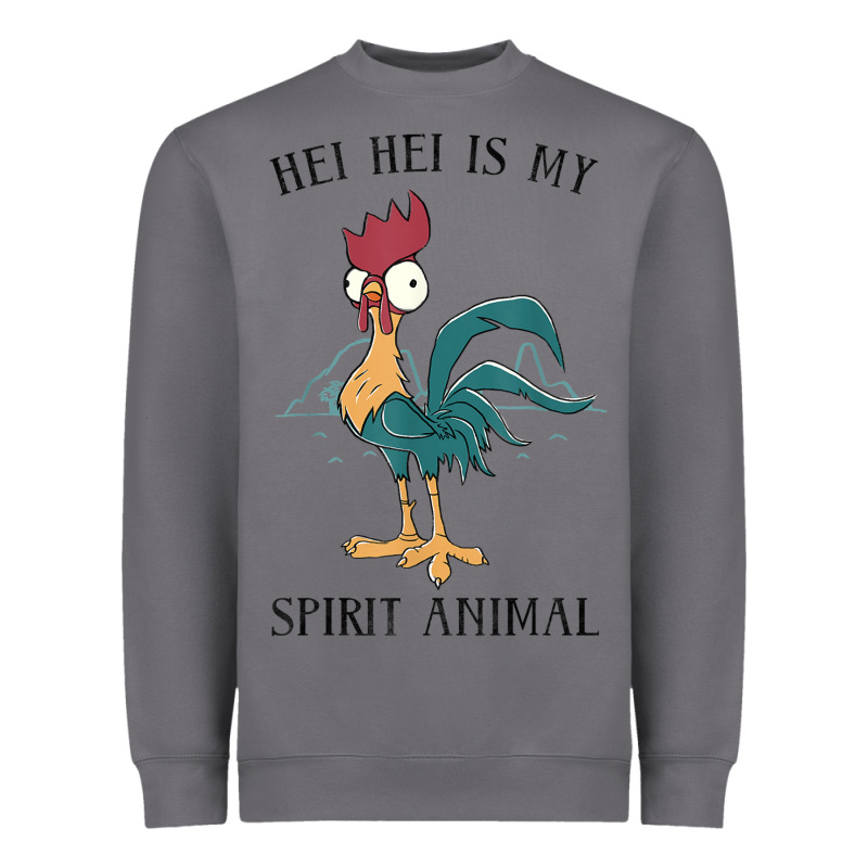 Moana Hei Hei Is My Spirit Animal Portrait Heavyweight Sweatshirt by PixelWave | Teevron