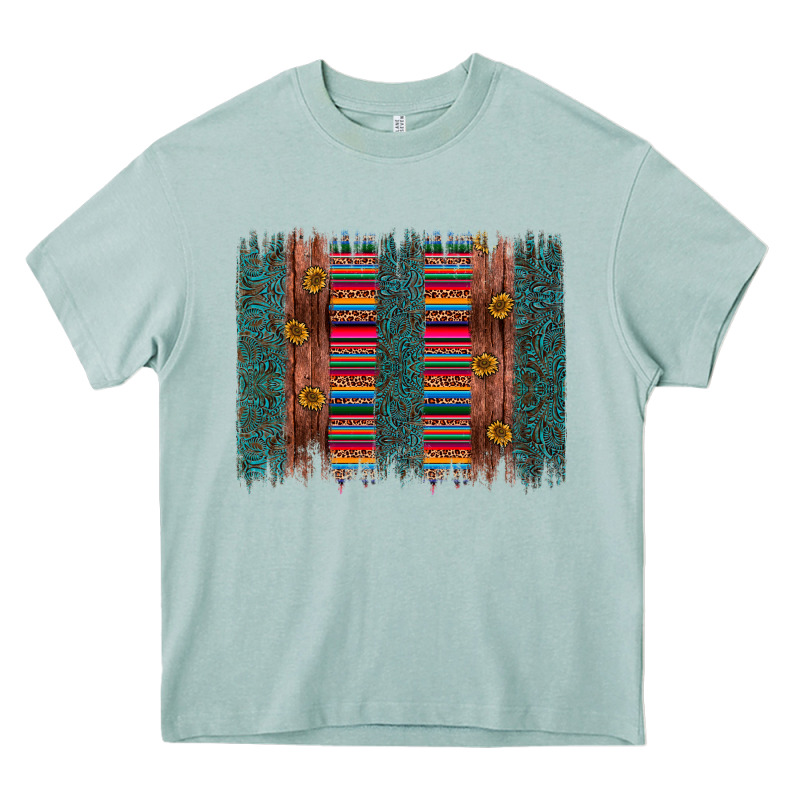 Sunflower Serape Brush Stroke Heavy Core Tee by Artiststas | Teevron
