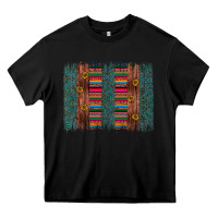 Black sunflower serape brush stroke Heavy Core Tee - Artiststas