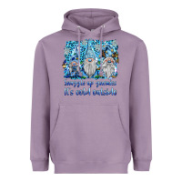 Lavender snuggle up gnomies it's coll outside Heavyweight Hoodie - BarkalooDesign