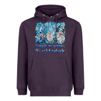 Plum snuggle up gnomies it's coll outside Heavyweight Hoodie - BarkalooDesign