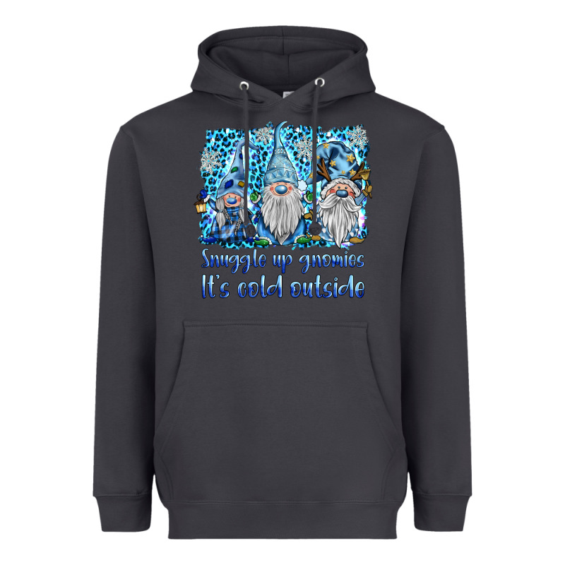 Snuggle Up Gnomies It's Coll Outside Heavyweight Hoodie by BarkalooDesign | Teevron
