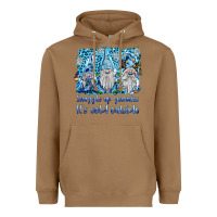 Toasted Coconut snuggle up gnomies it's coll outside Heavyweight Hoodie - BarkalooDesign
