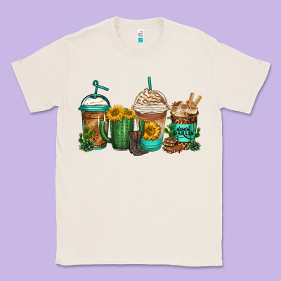 Desert Darlin Coffee Cups Classic Tee Designed By Jasminsmagicworld