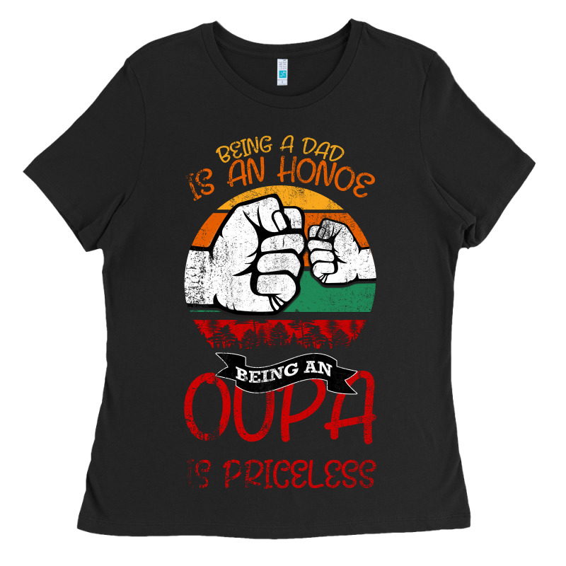 Being A Dad Is An Honor Being Papa Is Priceless Ladies Tee by Bettercallsaul | Teevron