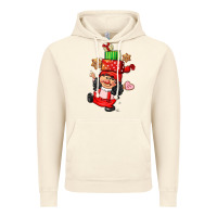 Vintage Artic cute christmas girl gnome Vintage Hoodie - CowGirlArtShop