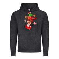 Vintage Black cute christmas girl gnome Vintage Hoodie - CowGirlArtShop