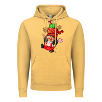 Vintage Mustard cute christmas girl gnome Vintage Hoodie - CowGirlArtShop