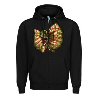 Black dilophosaurus face Zipper Hoodie - LillyAllenDesigns
