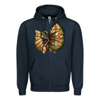 Navy dilophosaurus face Zipper Hoodie - LillyAllenDesigns