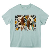 Arona sunflower cowhide brush stroke Heavy Core Tee - Artiststas