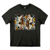 Asphalt sunflower cowhide brush stroke Heavy Core Tee - Artiststas