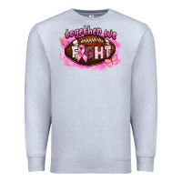 Heather Grey together we fight football Premium Sweatshirt - BarkalooDesign