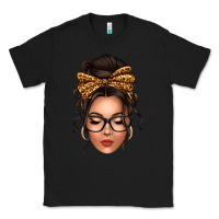 Black caucasian leopard messy bun Classic Tee - texasbilliewilder