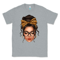 Heather Grey caucasian leopard messy bun Classic Tee - texasbilliewilder
