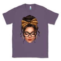 Lavender caucasian leopard messy bun Classic Tee - texasbilliewilder