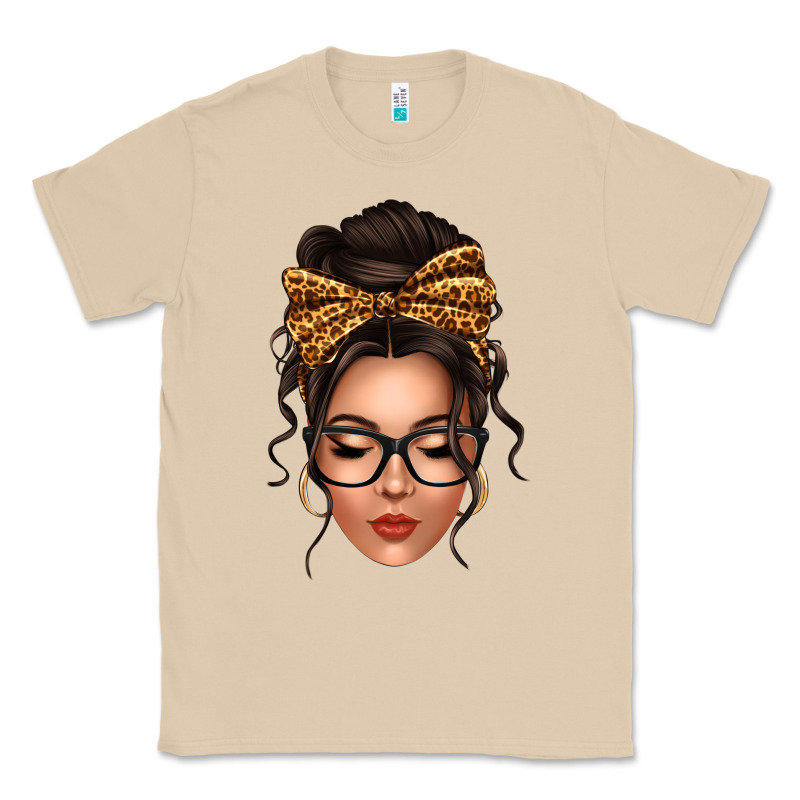 Caucasian Leopard Messy Bun Classic Tee by texasbilliewilder | Teevron