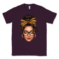 Plum caucasian leopard messy bun Classic Tee - texasbilliewilder