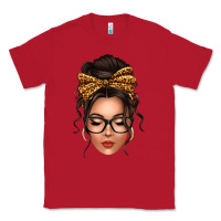 Red caucasian leopard messy bun Classic Tee - texasbilliewilder