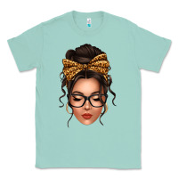 Seafoam caucasian leopard messy bun Classic Tee - texasbilliewilder